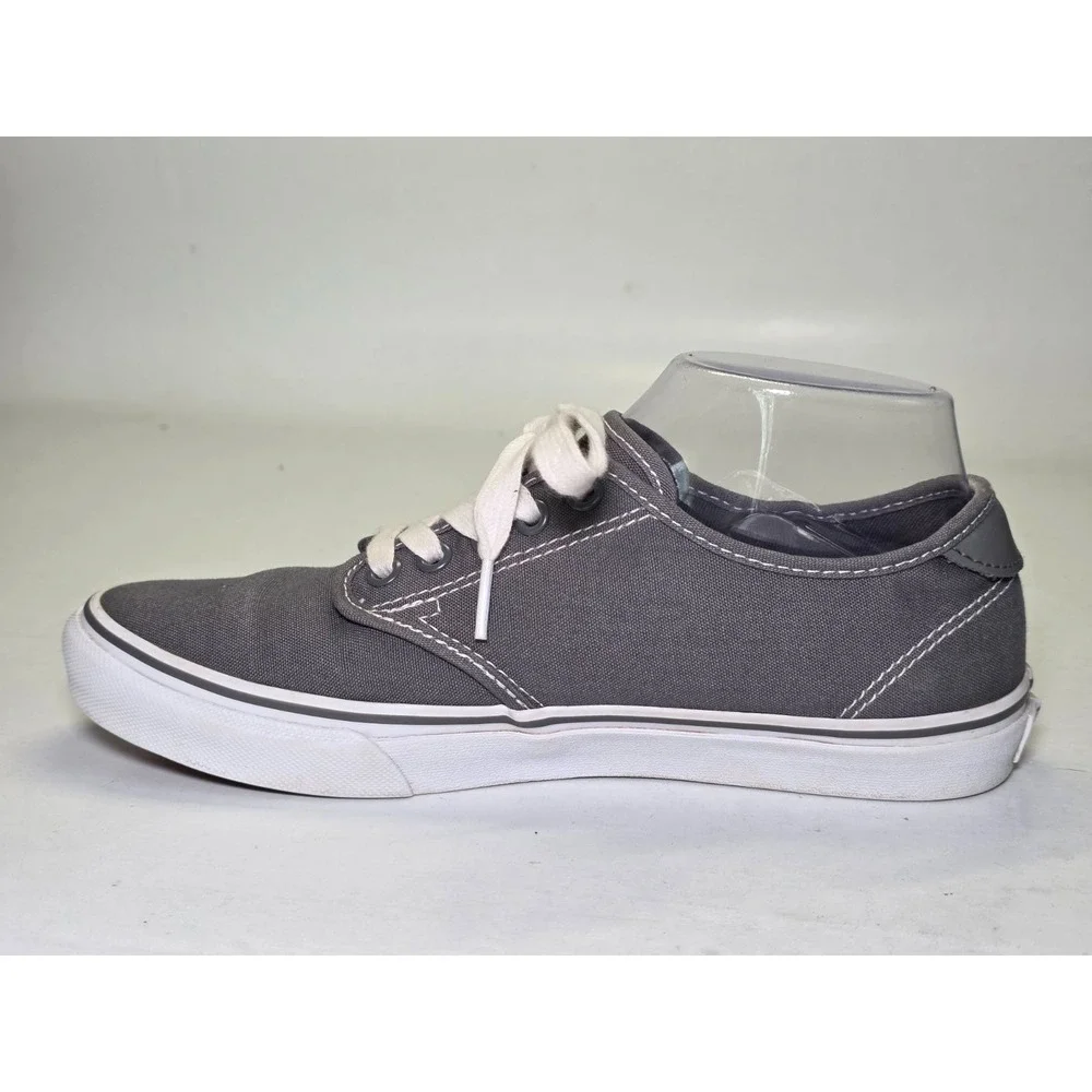 Vans Ortholite Women's‎ Sneakers Size 8 Gray White Lace Up Canvas Shoes